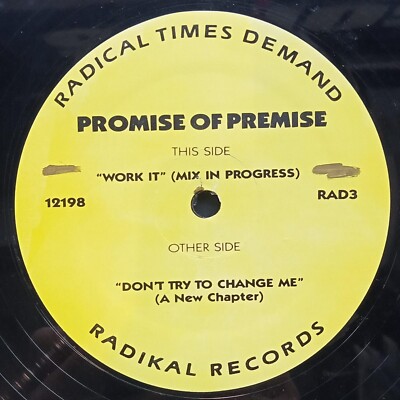 Radikal - Promise Of Premise - Work it - USA - 1990 - HAL 12198