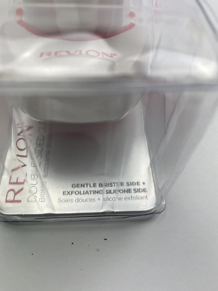 Cepillo de limpieza de doble cara Revlon cepillo facial exfoliante y brillante para viajes, nuevo Foto 4 de 4