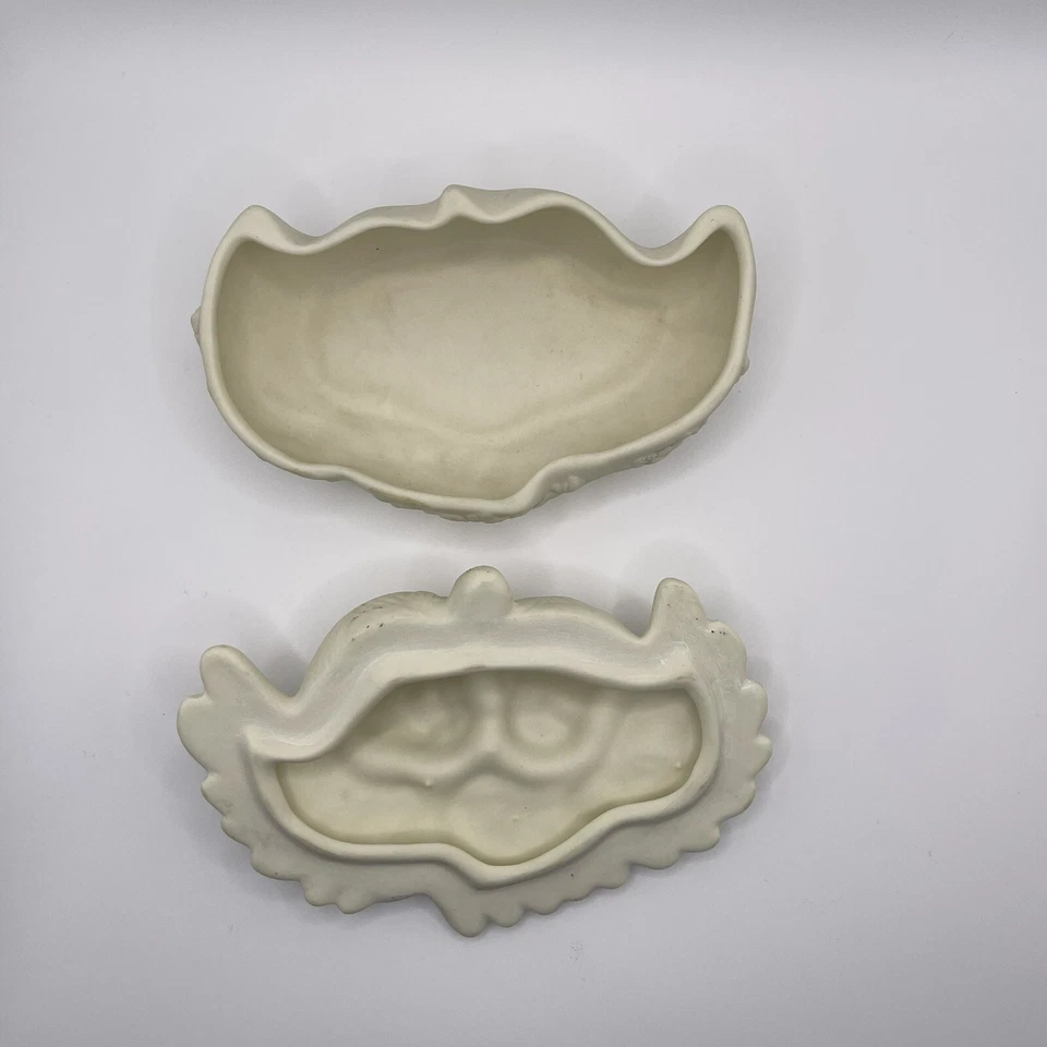 DE COLECCIÓN 2 JUEGOS Caja Baratija Ala Ángel Querubín Porcelana Blanca Joyería Bebé Rosa Gótico Foto 4 de 4