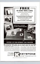 Keystone K-511 Dual-Automatic slide Projector Original Vintage Print Ad