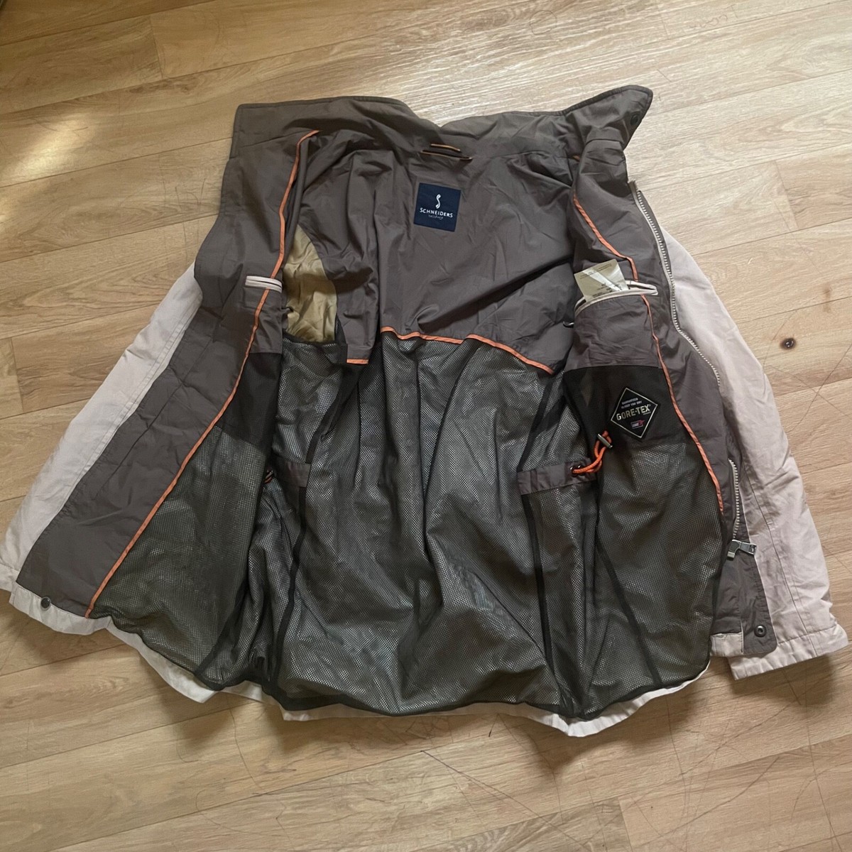 SCHNEIDERS SALZBURG Gore-Tex Jacket cotton lined Men's beige size