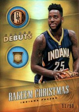 2015-16 Panini Gold Standard Golden Debuts #28 Rakeem Christmas #/50 AZ237