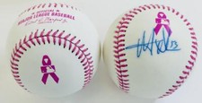 MATT ADAMS SIGNED PINK MOTHERS DAY BASEBALL ST LOUIS CARDINALS AUTOGRAPH COA J12