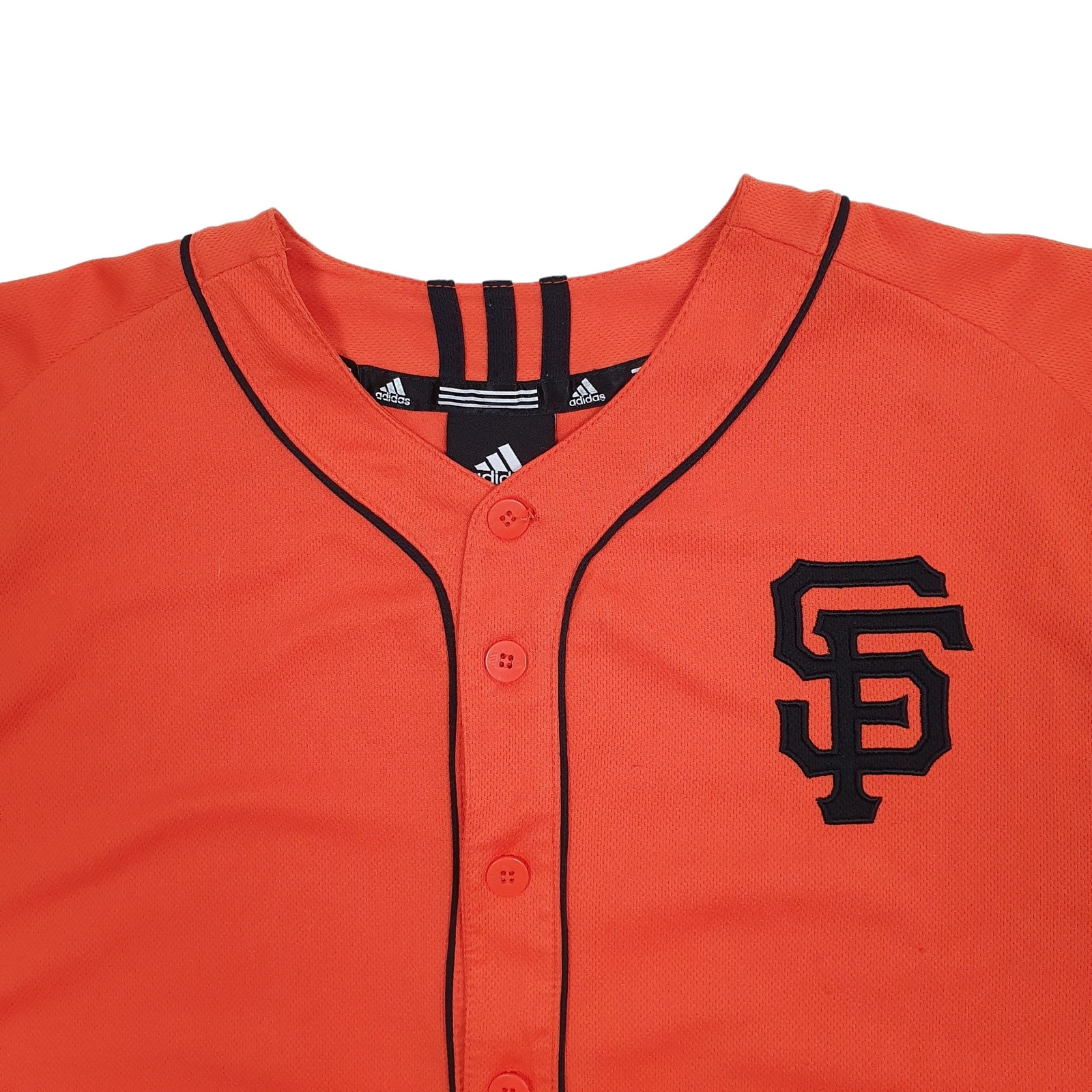 ADIDAS Orange T Shirt Tee MLB Baseball Jersey San Francisco Giants Posey S image 3