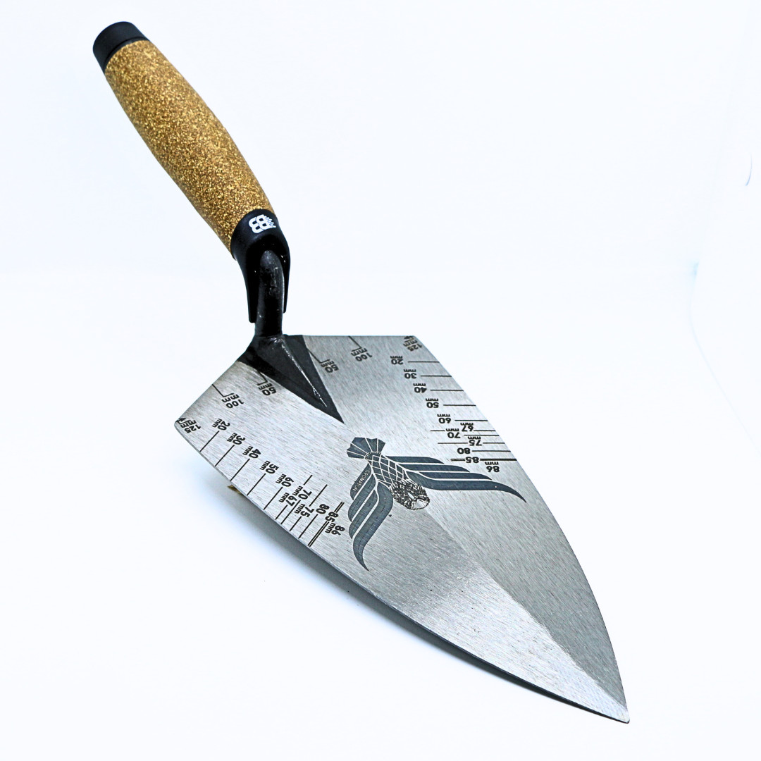 Brick Trowel - Crompton 10"" Philadelphia Pattern Cork Handle