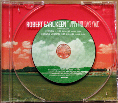 Robert Earl Keen Happy Holidays Y'all Promo Christmas Translucent CD ASCD-3146