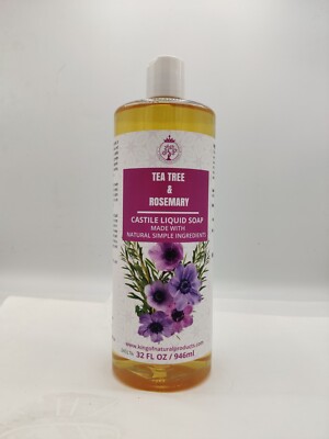 TEA TREE & ROSEMARY LIQUID SOAP | 32 OZ | KING OF NATURAL PRODUCTS
