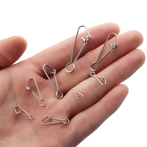 Stainless Steel Connector Fast Clip Lock Fishing Hanging Snap Barrel Swivel - Picture 6 of 20