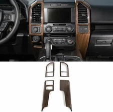 Voodonala Wood Grain Inner Accessories AC Central Control Trim Kit for F150 15UP