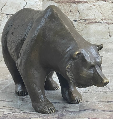 Western Art Black Bear Mother Large Bronze Statue Sculpture Figurine Figure - Picture 3 of 10