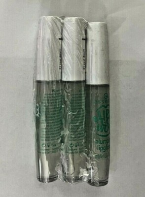 LOT OF 3 ESSENCE PLUMPING LIP GLOSS 01 COOL DOWN! 0.16oz EACH