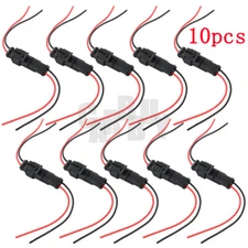 20PCS 2Pin Way Car Waterproof Male Female Electrical Connector Plug Wire Kit Set