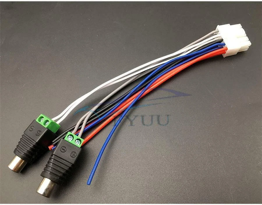 15CM For Dual TBX10A Amplifier Power Input Speaker Wire Harness 10 Pin Plug RCA - Image 4 of 4