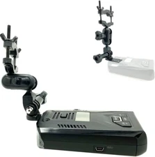 Radar Detector Rearview Mirror Stem Mount for Uniden R1 R2 R3 R4 DF1 Black 