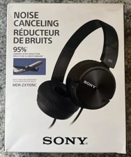 SONY HEADPHONES NOISE CANCELING MDR-ZX110NC - Original Box BLACK