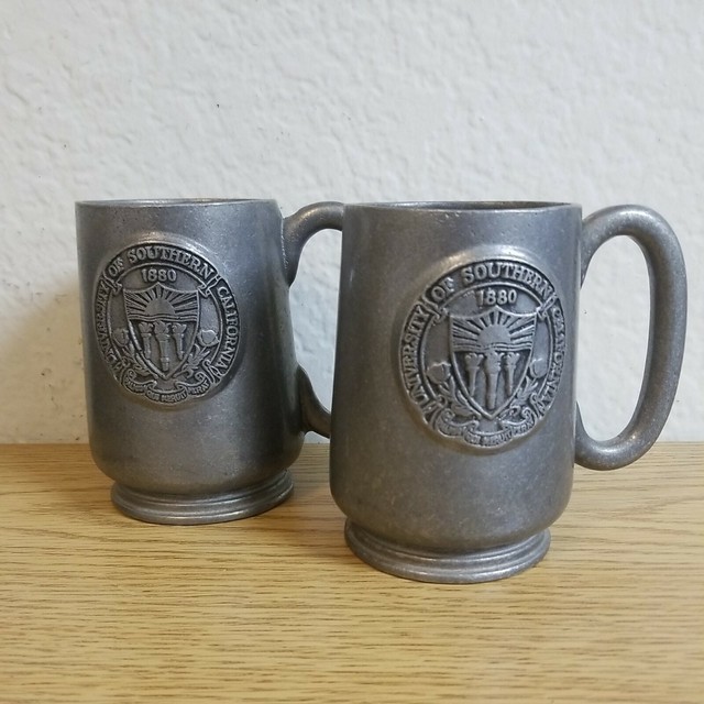 60's Vintage Crown & Rose Cast Pewter Mug Cornell University eBay