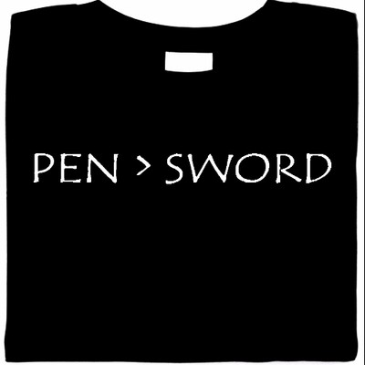 Pen is Mightier Than Sword Shirt. Pen Sword, Literary Shirt, writers
