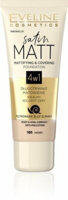 Eveline Satin Matt Mattierende und abdeckende Foundation 101 Ivory