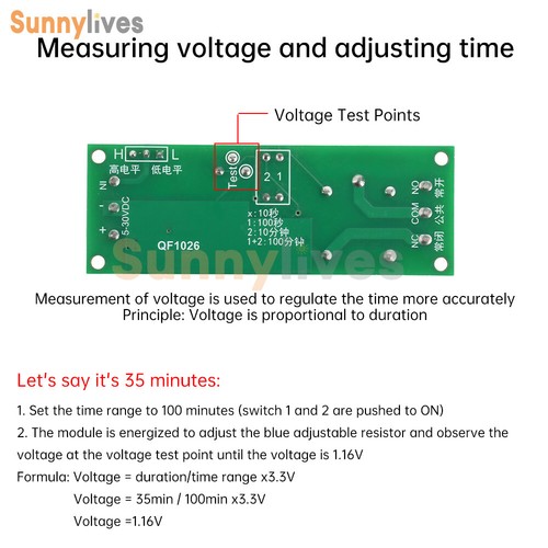 DC 4-30V 1 Way Time Delay Relay Module Adjustable Trigger Delay Switch Module - Picture 7 of 20