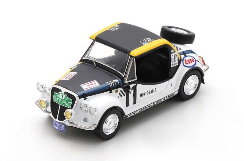 Spark S5648 FIAT 500 Gamine Souvenir du Rallye Monte Carlo 1969 Miniature Nostalgie 1/43