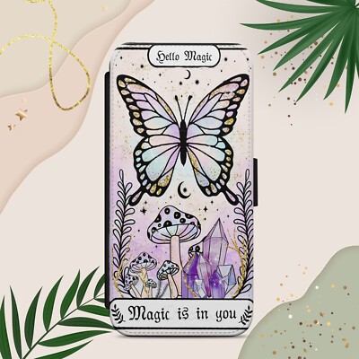 HEX MAGIC FLIP WALLET HANDYHÜLLE FÜR IPHONE SAMSUNG PIXEL BLUMEN SONNE