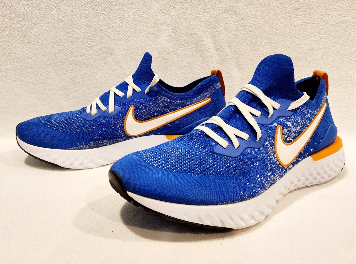 Activamente Contador Educación NIKE EPIC REACT FLYKNIT 2 RACER BLUE RIBBON SPORTS ORANGE MEN'S 14  CJ5228-400 | eBay