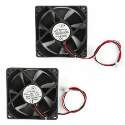 DC Brushless Cooler Ventilator Gehäuselüft 12V/24V 8025s 80x80x25mm 0.2A 2Pin AH