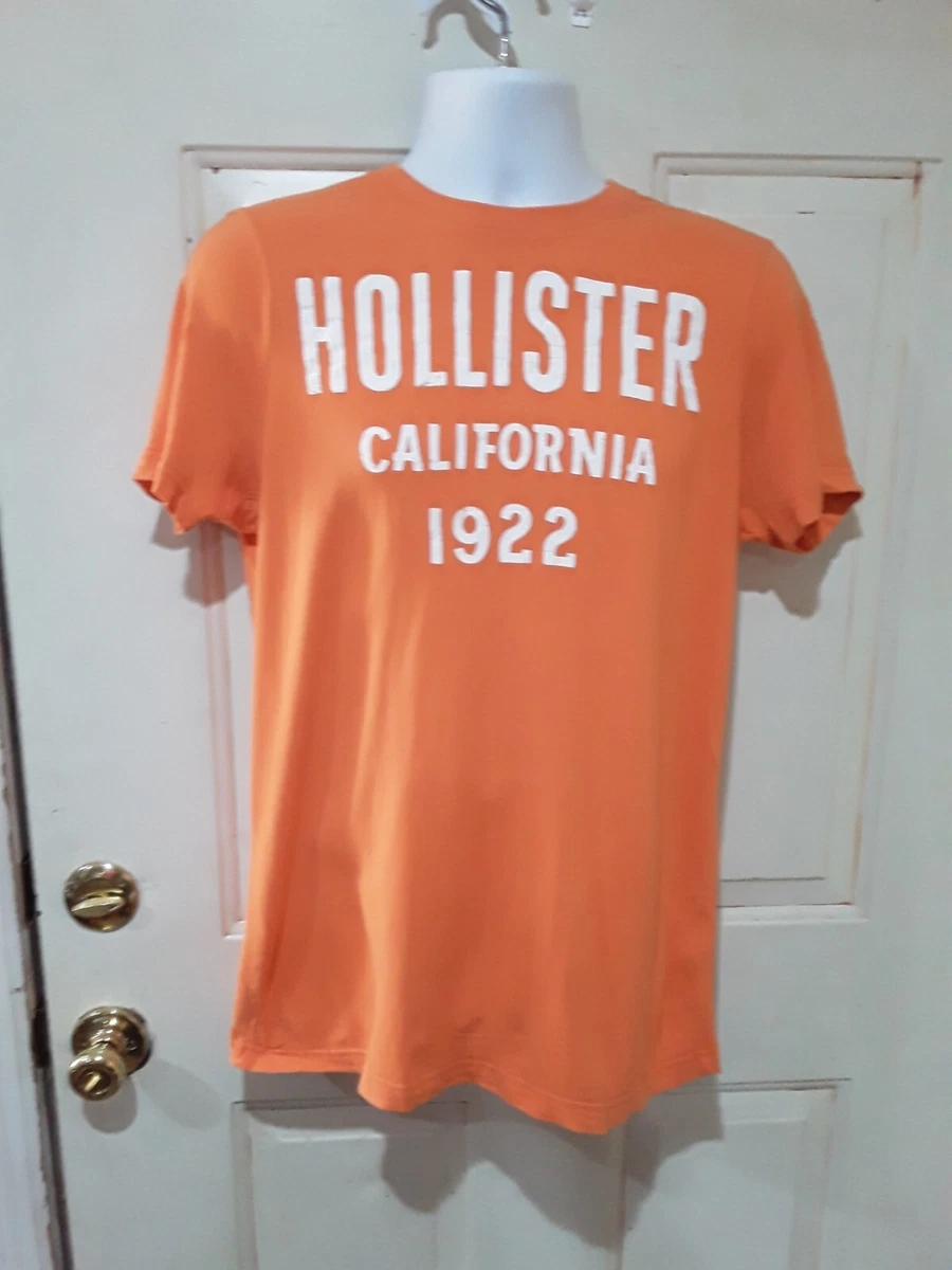 Hollister California 1922 T Shirt Orange Size L eBay