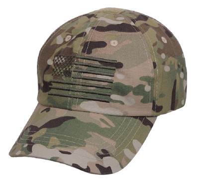 US MultiCam Tactical Operator Army Cap Tarnmütze Mütze w gestickter USA Flagge