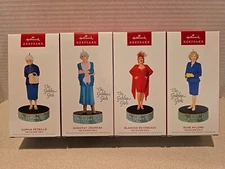 The Golden Girls 4 Hallmark Ornaments: Sophia, Rose, Blanche, Dorothy ~ NIB
