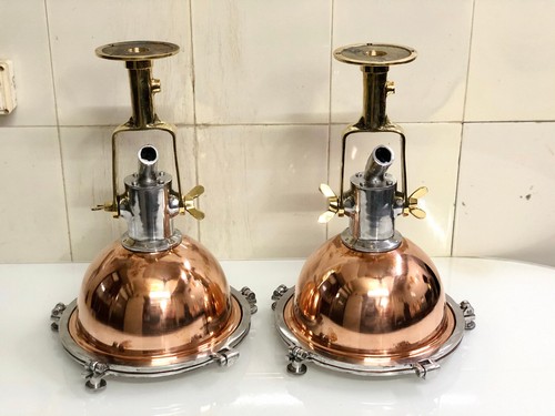 Maritime Motiv Antik Messing, Aluminium & Kupfer Schiff Pendelleuchte - 10er Set - Bild 12 von 16