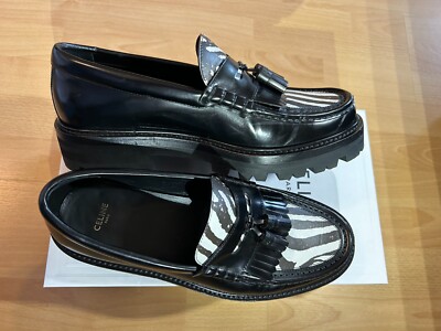 Celine Loafers Schwarz/Weiß Gr. 41