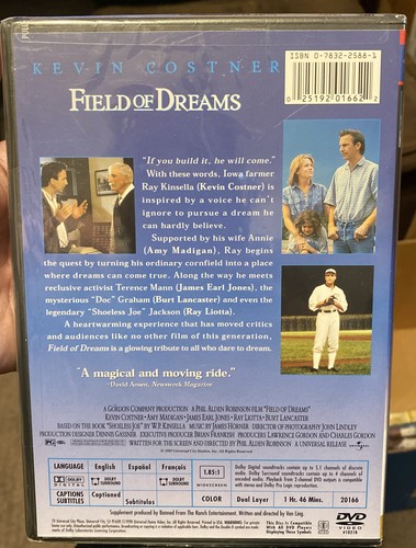 Field of Dreams (DVD, 1998, All-Stars Widescreen Collectors Edition) Brand New - Picture 2 of 2