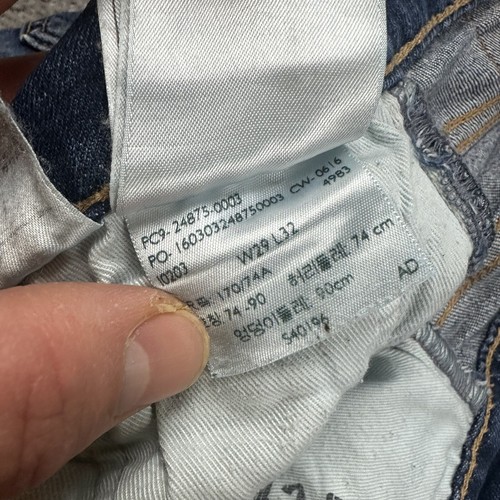 LEVI’S Herren Jeans 519 Hose W29 L32 Skinny Fit Tapered 26614 Blau Denim - Bild 11 von 13