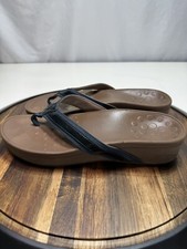 Vionic Women's Size 9 Sandals Navy High Tide Platform Open Toe Slide On