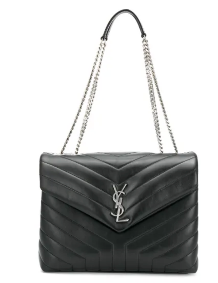 SAINT LAURENT Borsa a tracolla trapuntata YSL Saint Lauren Medium Loulou