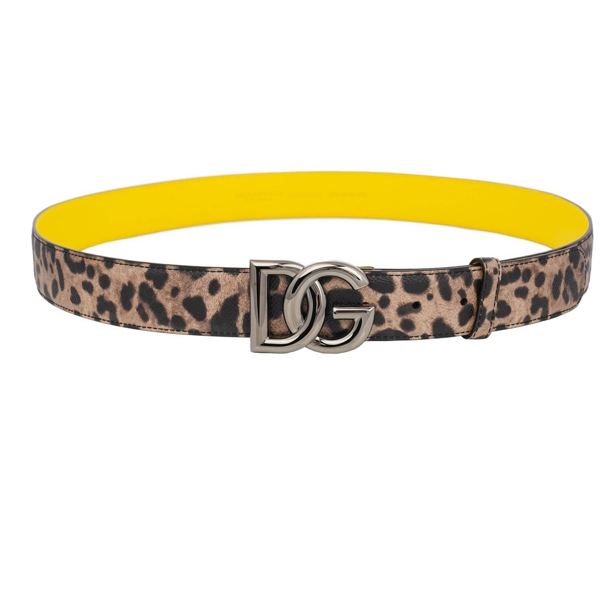 Dolce & Gabbana leather belt with cheetah print Dolce & Gabbana Leopard-Print Leather Belt | Sendegaro GR main image 2