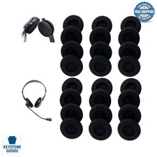 24 Pack Universal 55mm Black Headphone Earpads Replacement Cushions