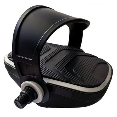 Pro Spin Bike Pedals with Adjustable Straps - 9/16'' Spindle for