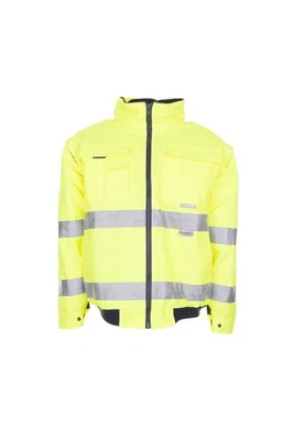 Planam Warn-/Wetterschutz Herren Pilotenjacke Arbeitsjacke gelb Modell 2044
