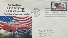 Romp Cachets 1094 US Flag and Chevrolet Bel-Air 1957 Edition Addon