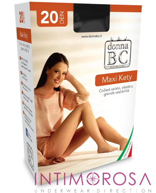 Strumpfhose Donna BC Maxi Kety 20 Geld Mit Dübel XXL 12 Paare - Bild 2 von 2