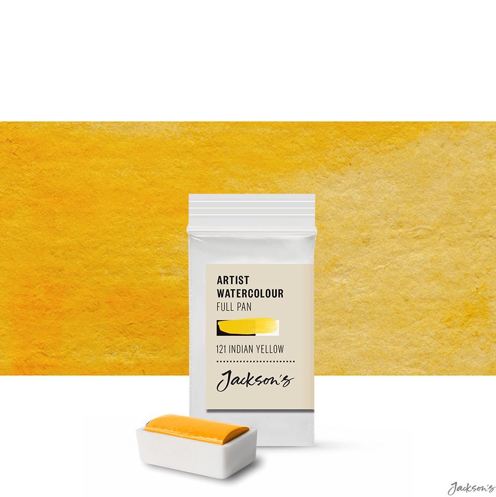 Jackson's : Artist Watercolour Paint : Full Pan : Indian Yellow Hue