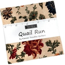 Moda QUAIL RUN Charm Pack 100 Cotton 5-inch Precut Fabric Squares 42 pcs