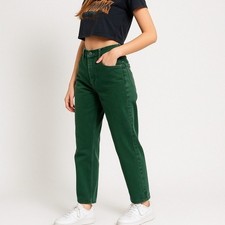 VTG Guess Jeans Sz 31 90s Green High Rise Straight Leg US Made Y2K Revival Retro