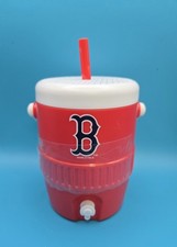 Boston Red Sox Cooler Cup con Paja Roja, Totalmente Nuevo, Edición Limitada