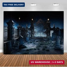Halloween Ghost Castle Theme Photography Backdrop 5x3ft Night Horror Halloween T