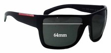 SFx Replacement Sunglass Lenses fits Prada SPS03L - 64mm Wide