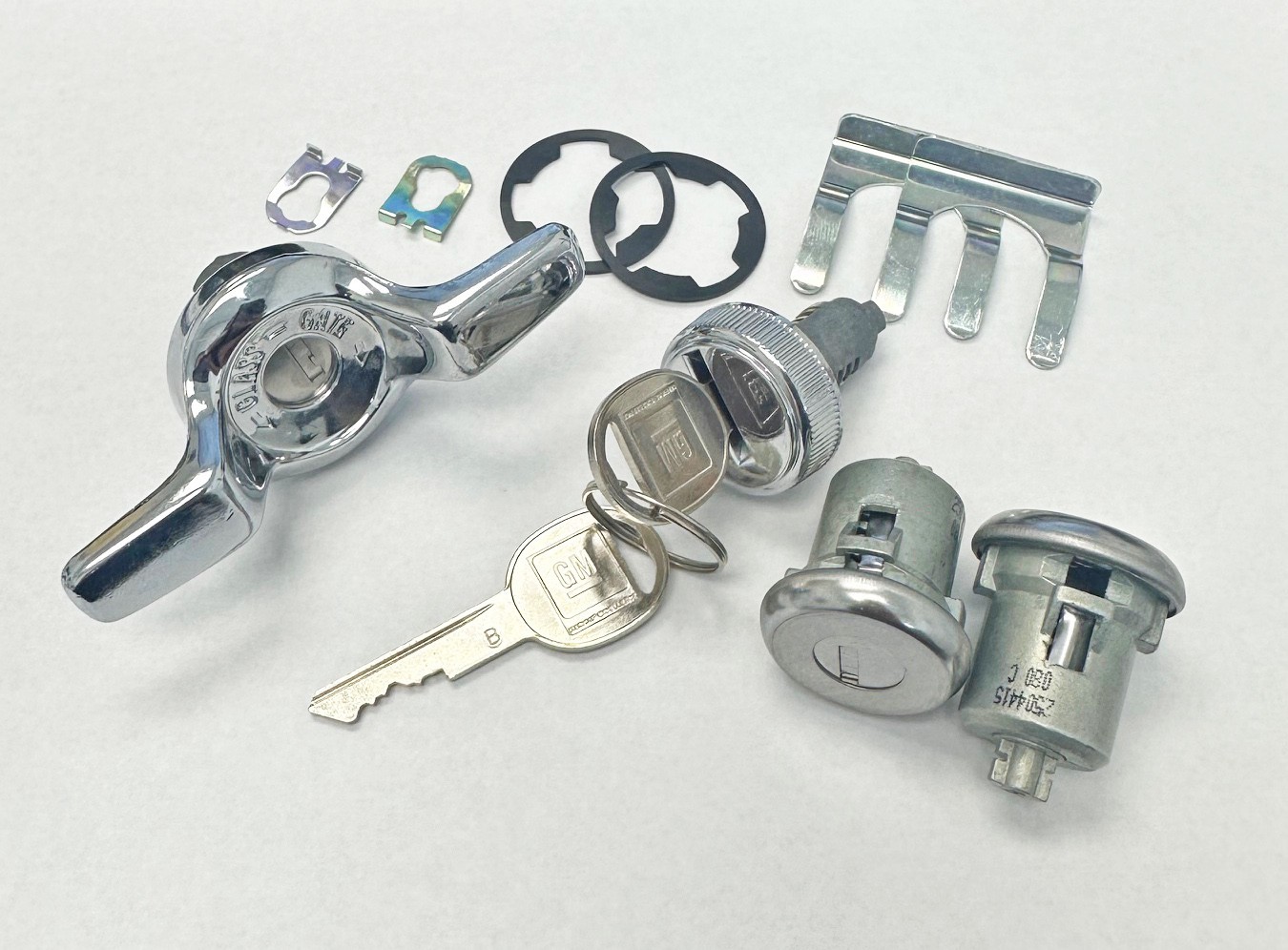 Doors Glovebox Tailgate Locks Set Nos Handle Chrome