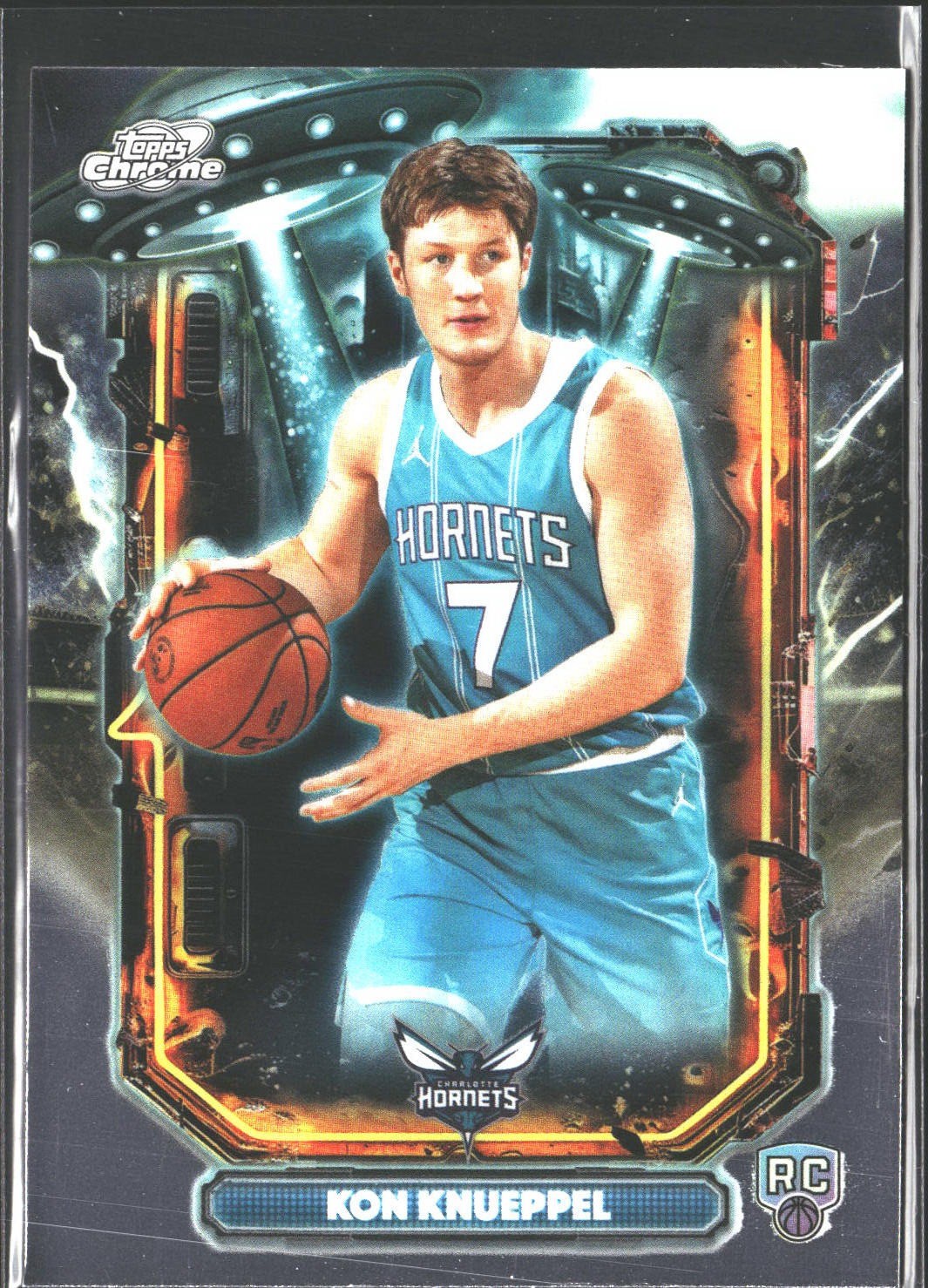 Kon Knueppel 2025-26 Topps Chrome Cosmic #ET-14 ETCharlotte Hornets